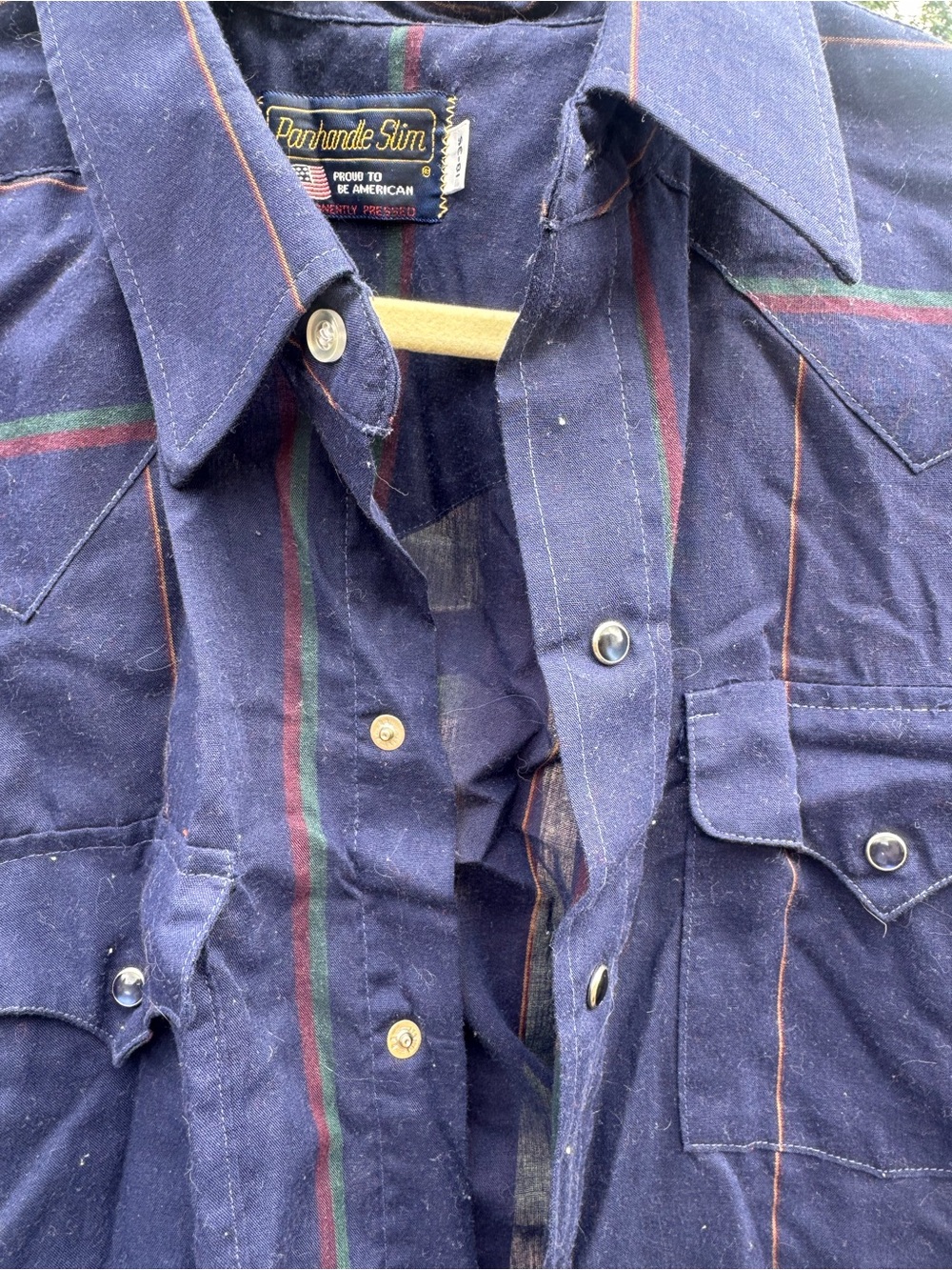 Vintage Western Shirt with Snap buttons